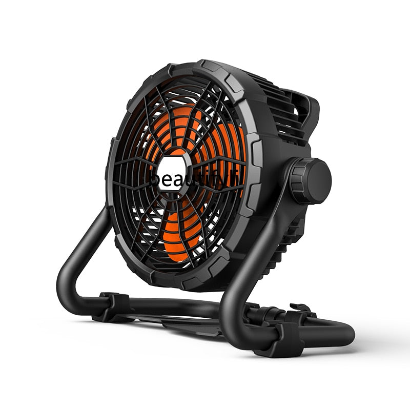 CXH Rechargeable Fan 12-Inch Home Standing Floor Fan Wind Outdoor Camping Desktop